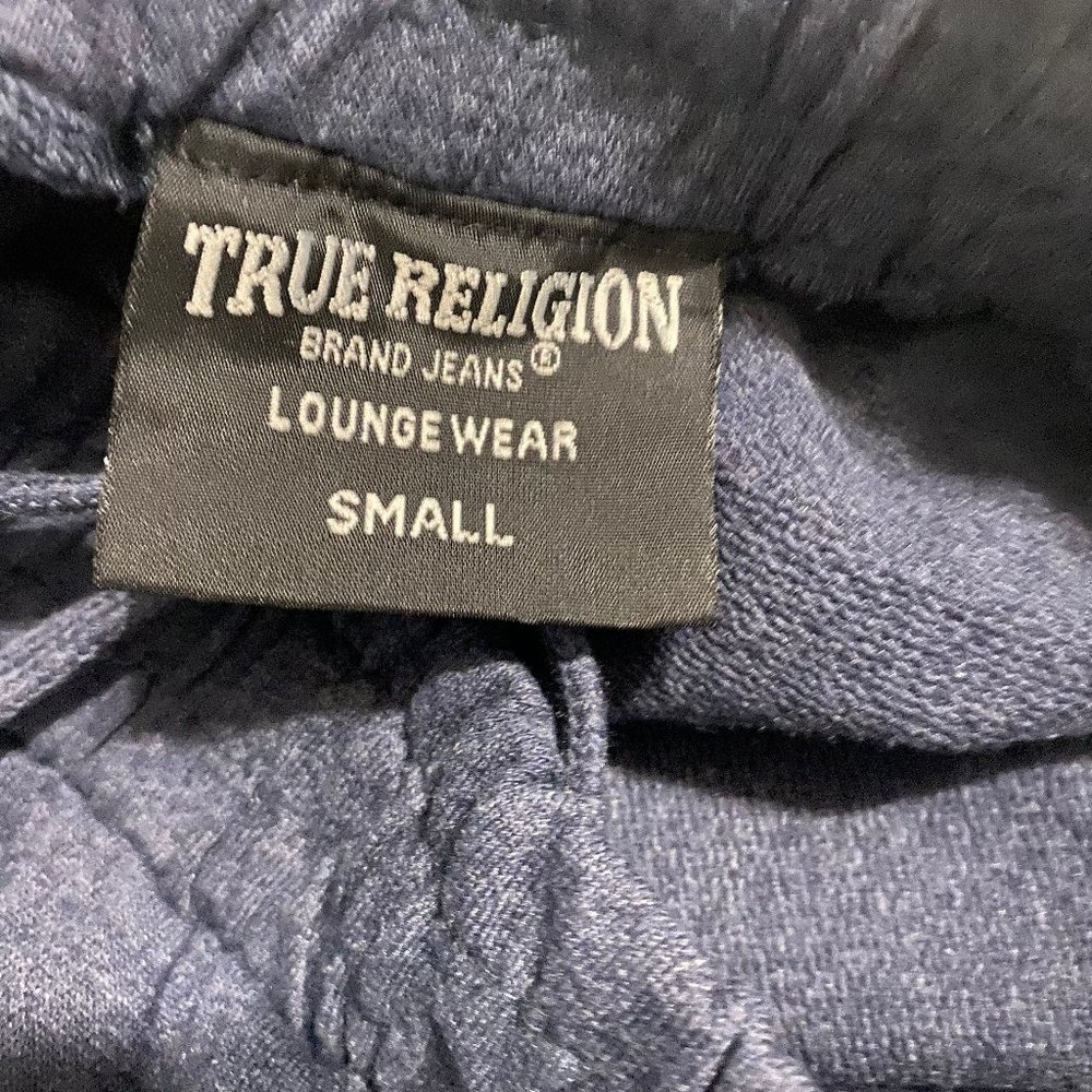 True Religion Mens Blue Buddha Print Loungewear Sweat Shorts Size S M XL - Picture 6 of 7